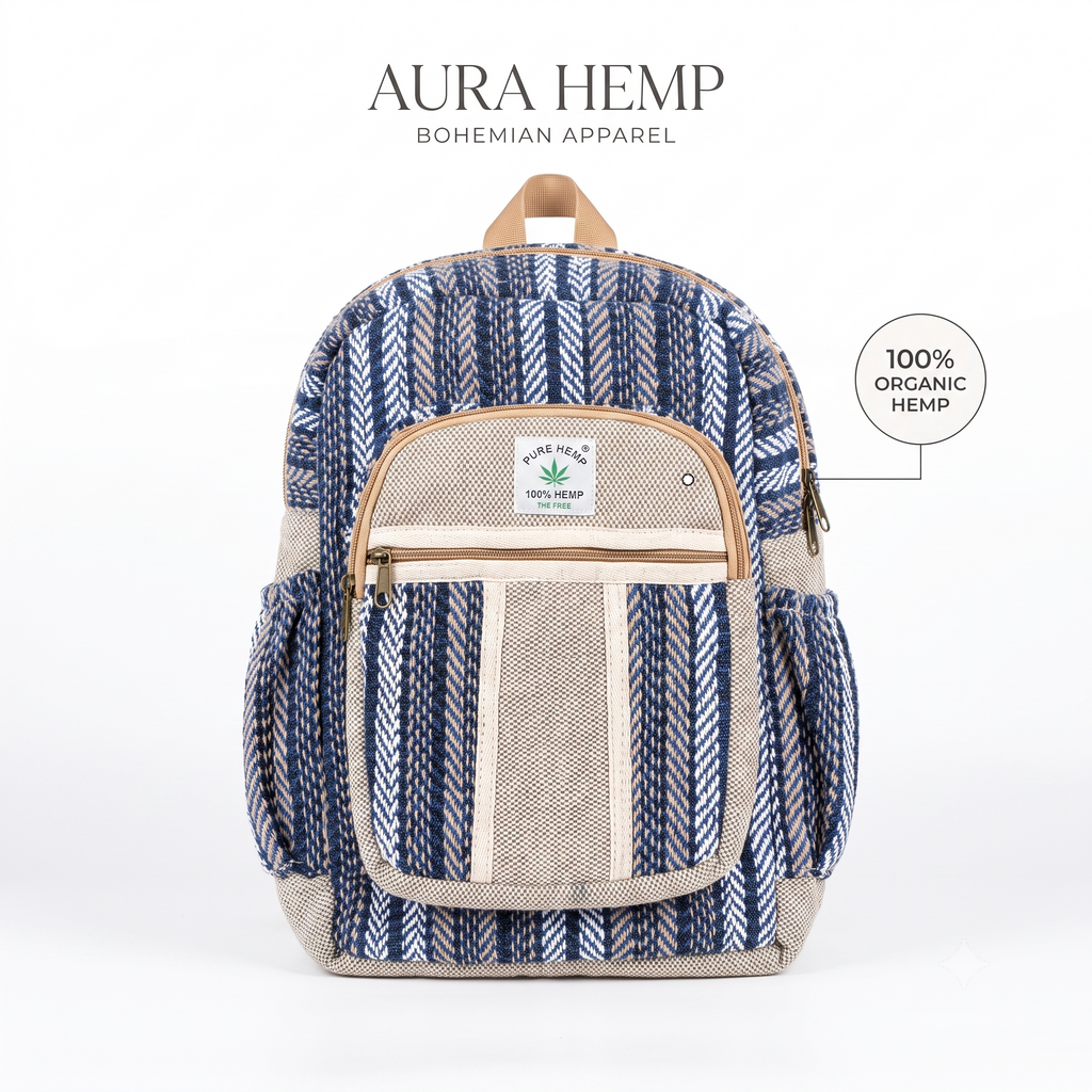 Pure Hemp Handicrafts Medium 25 l Laptop Backpack