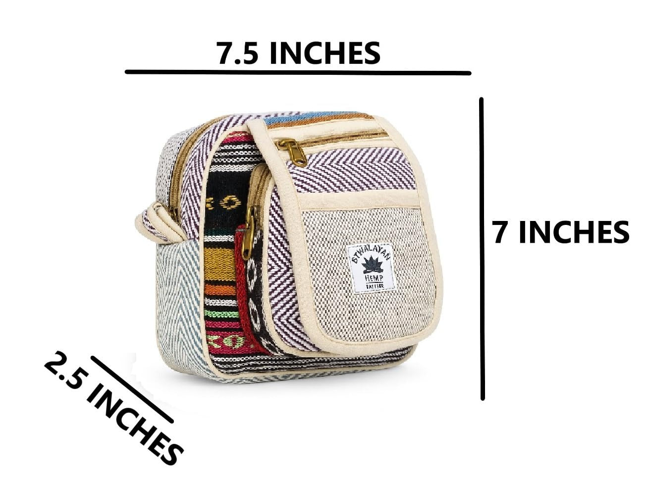 Pure Hemp and Natural Hemp Crossbody Bag