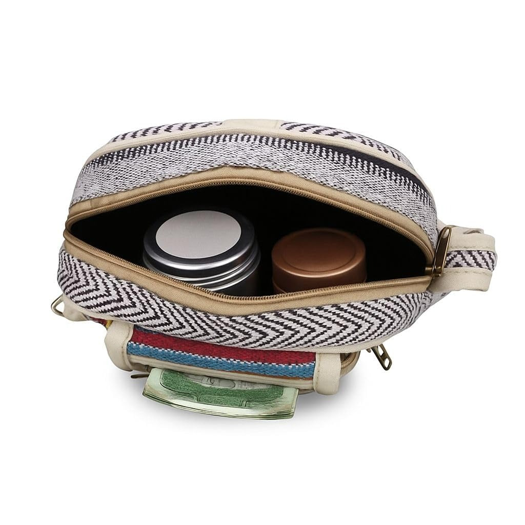 Pure Hemp and Natural Hemp Crossbody Bag