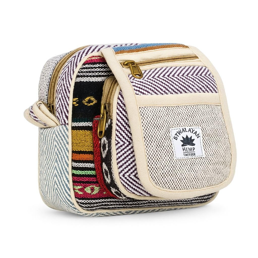 Pure Hemp and Natural Hemp Crossbody Bag