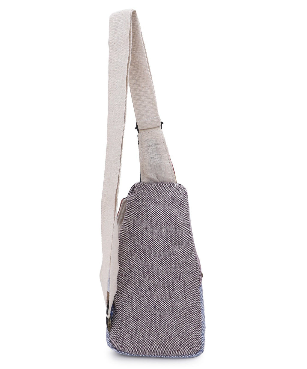 Compact Hemp shoulder Pouch Unisex Boho Crossbody Sling Bag