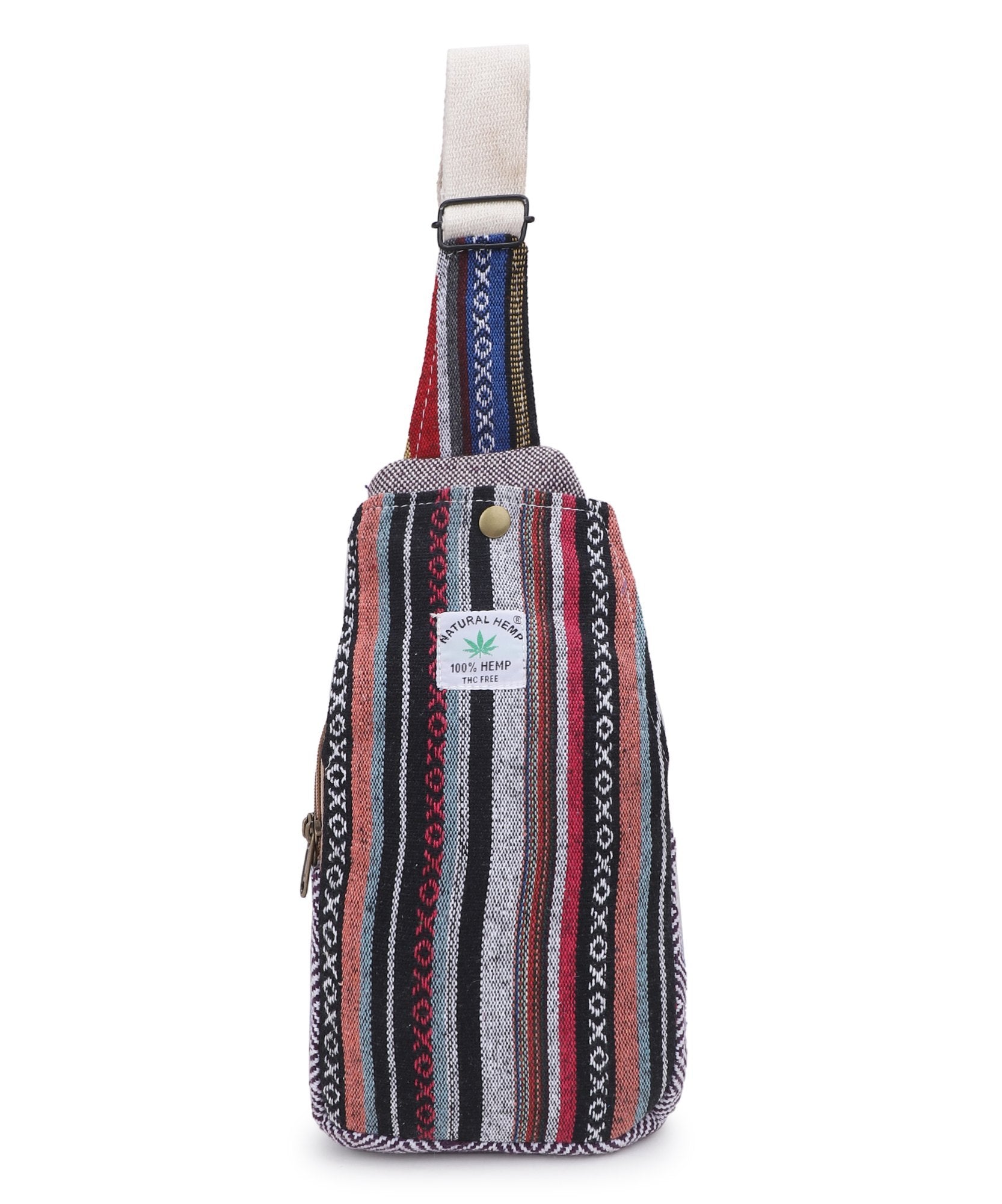 Compact Hemp shoulder Pouch Unisex Boho Crossbody Sling Bag