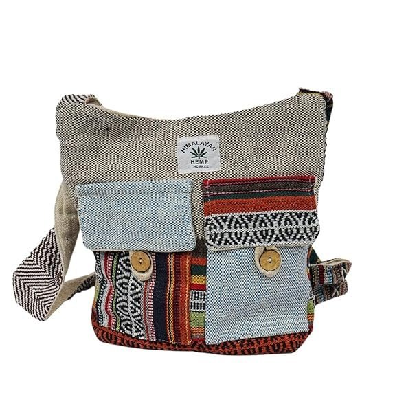 Pure Hemp Sling Bag for Men & Women | Eco Friendly Handmade Crossbody Bag