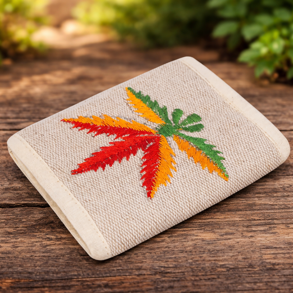 Pure Hemp Eco Friendly Handmade Slim Wallet for Men & Women
