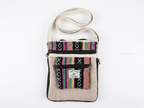 Pure Hemp 100% Hemp Crossbody Bag, 9x8 inch, Boho Stripe