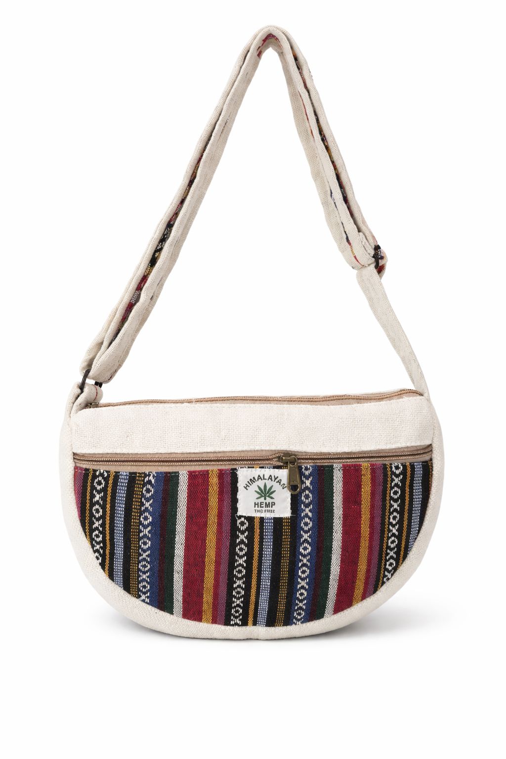 Pure Hemp Travel Crossbody Crescent Bags for Women