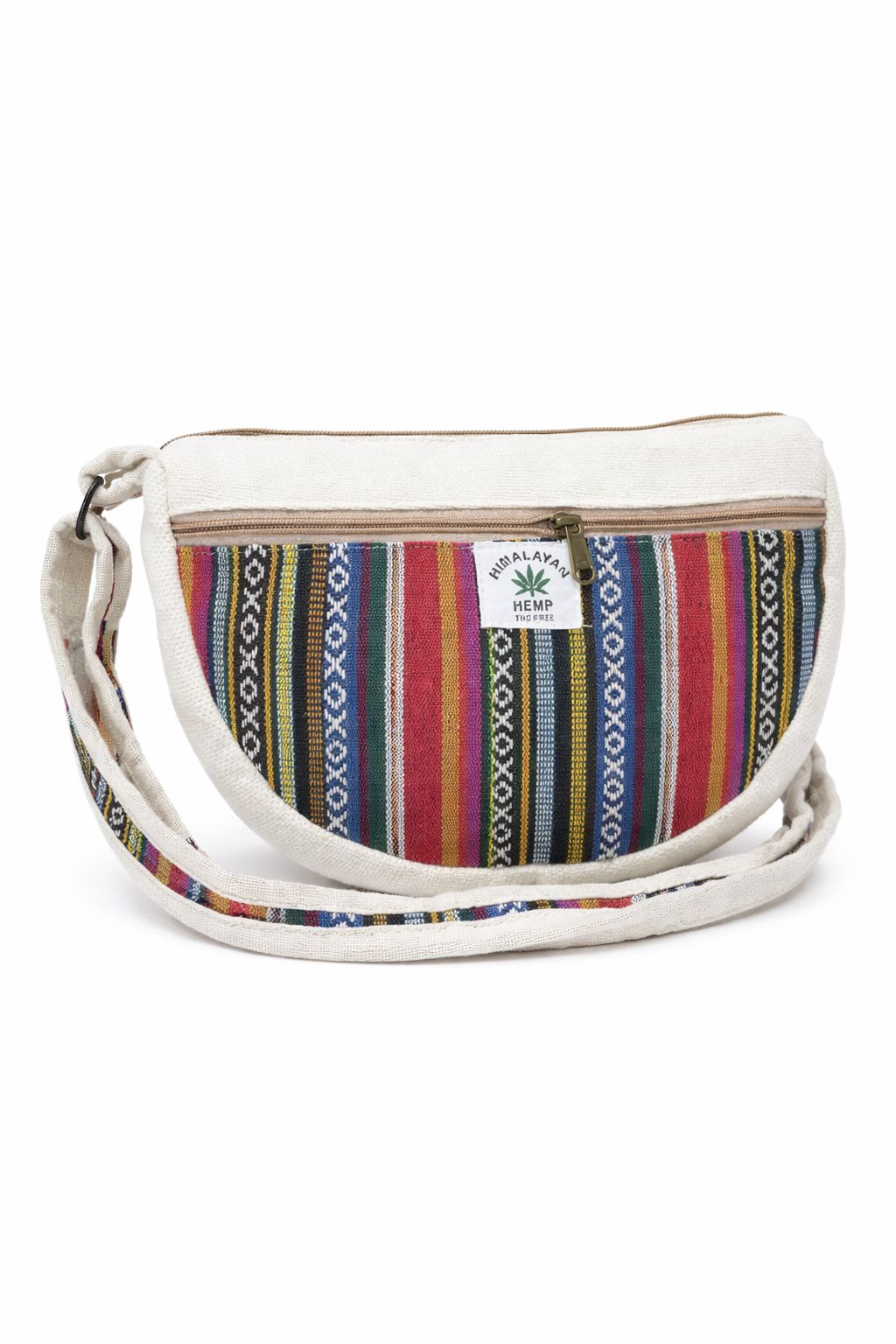 Pure Hemp Travel Crossbody Crescent Bags for Women